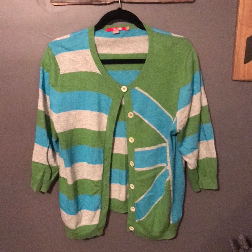 Boden colorful, soft cardigan - size 14